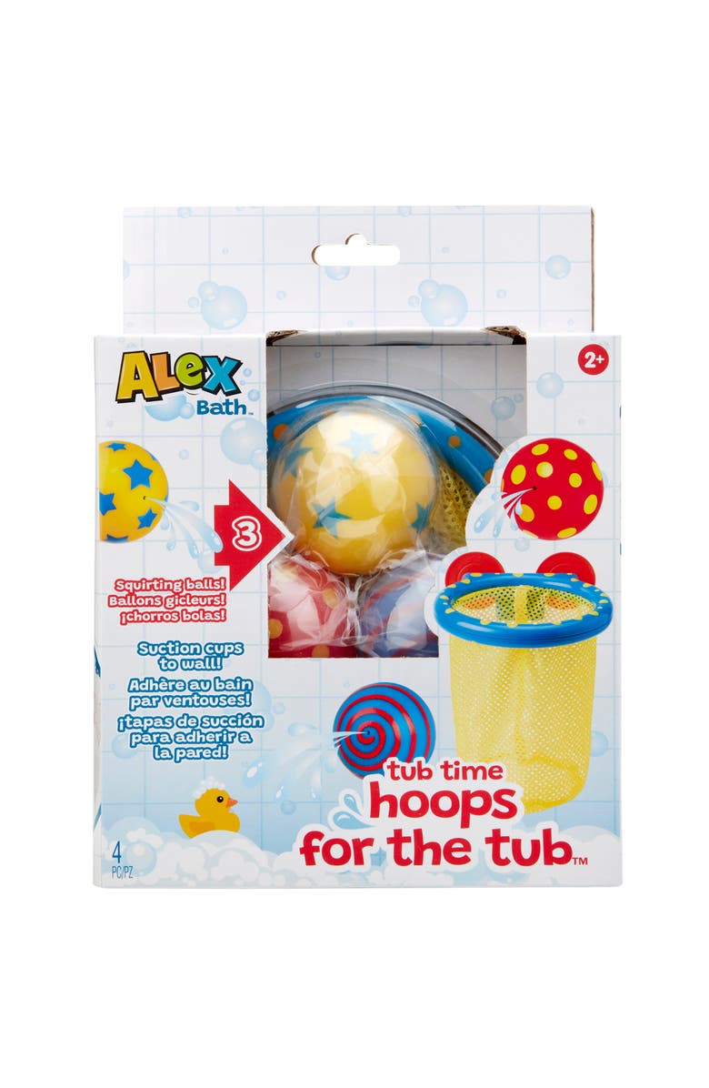 ALEX Bath Time Basketball Hoop with Accessories, Kids & Toddlers Ages 2+, Main, color, Multicolored
