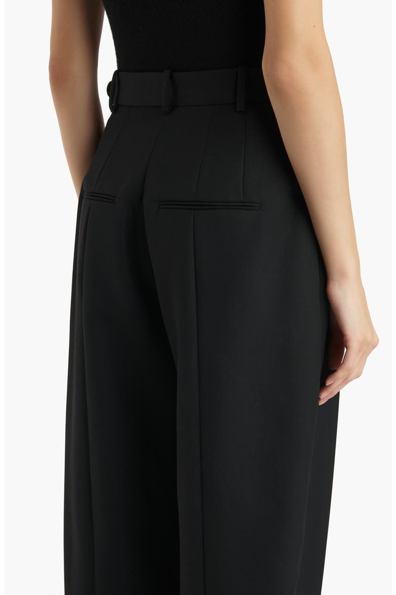 Dugan Pleated Wool Pants, Alternate, color, BLACK
