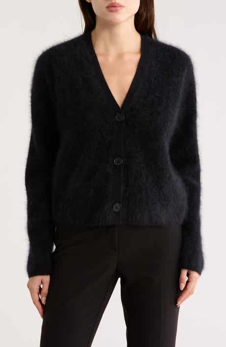 Nordstrom Brushed Cashmere V-Neck Cardigan