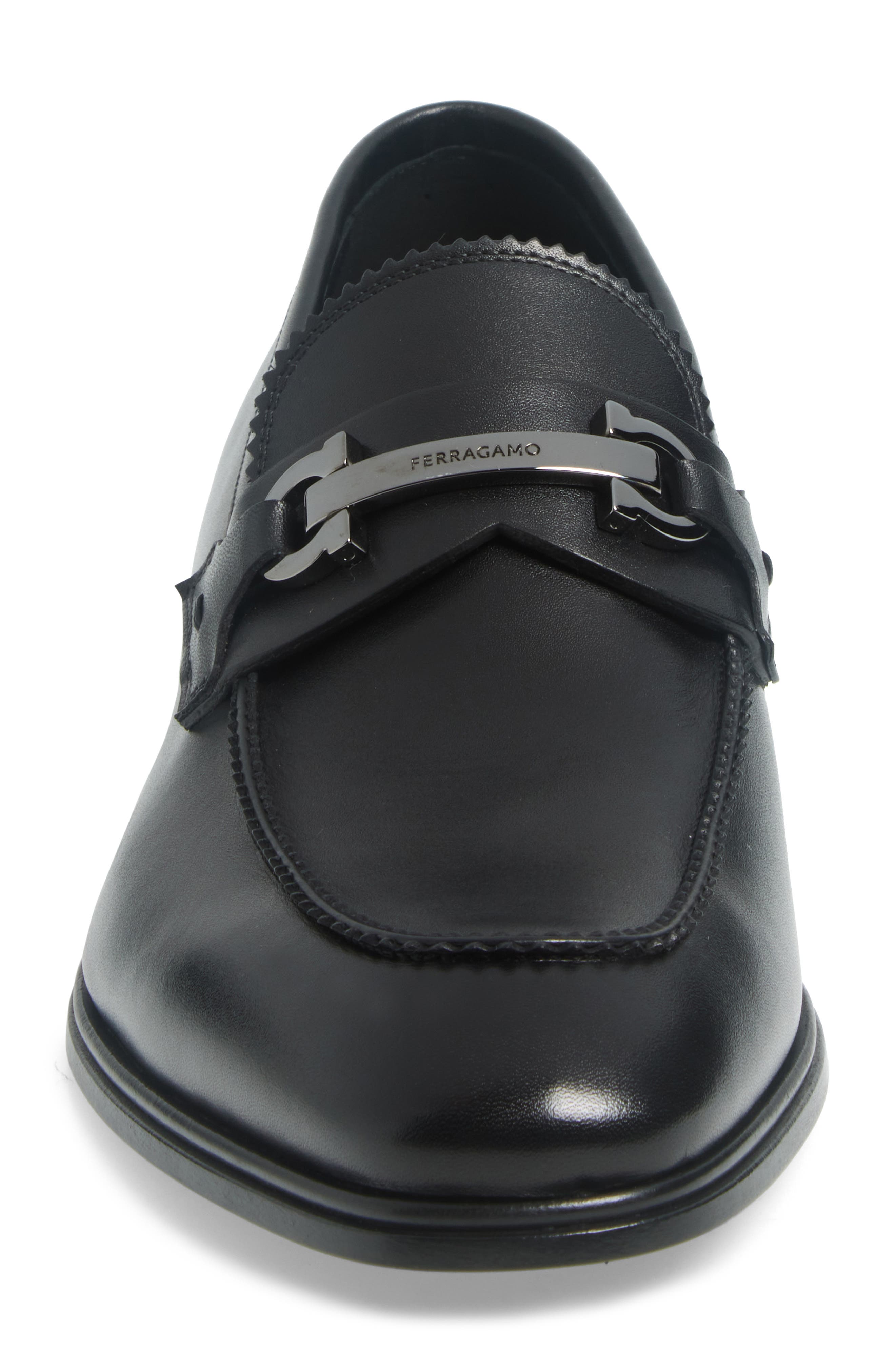 FERRAGAMO Boston Loafer, Alternate, color, Nero