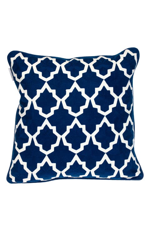 Canita Embroidered Throw Pillow