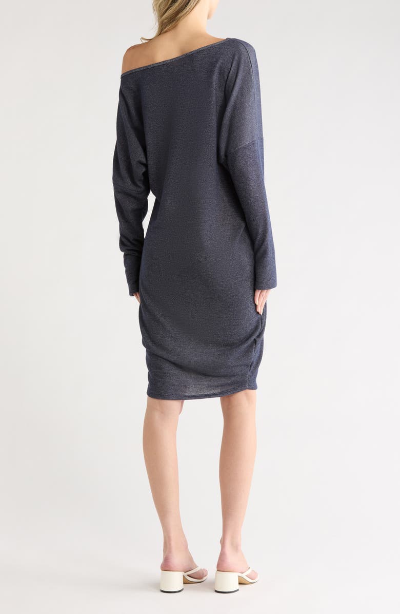 GO COUTURE Long Sleeve Sweater Dress, Alternate, color, Navy