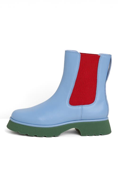 Charlotte Stone Esmee Lug Sole Chelsea Boot In Blue