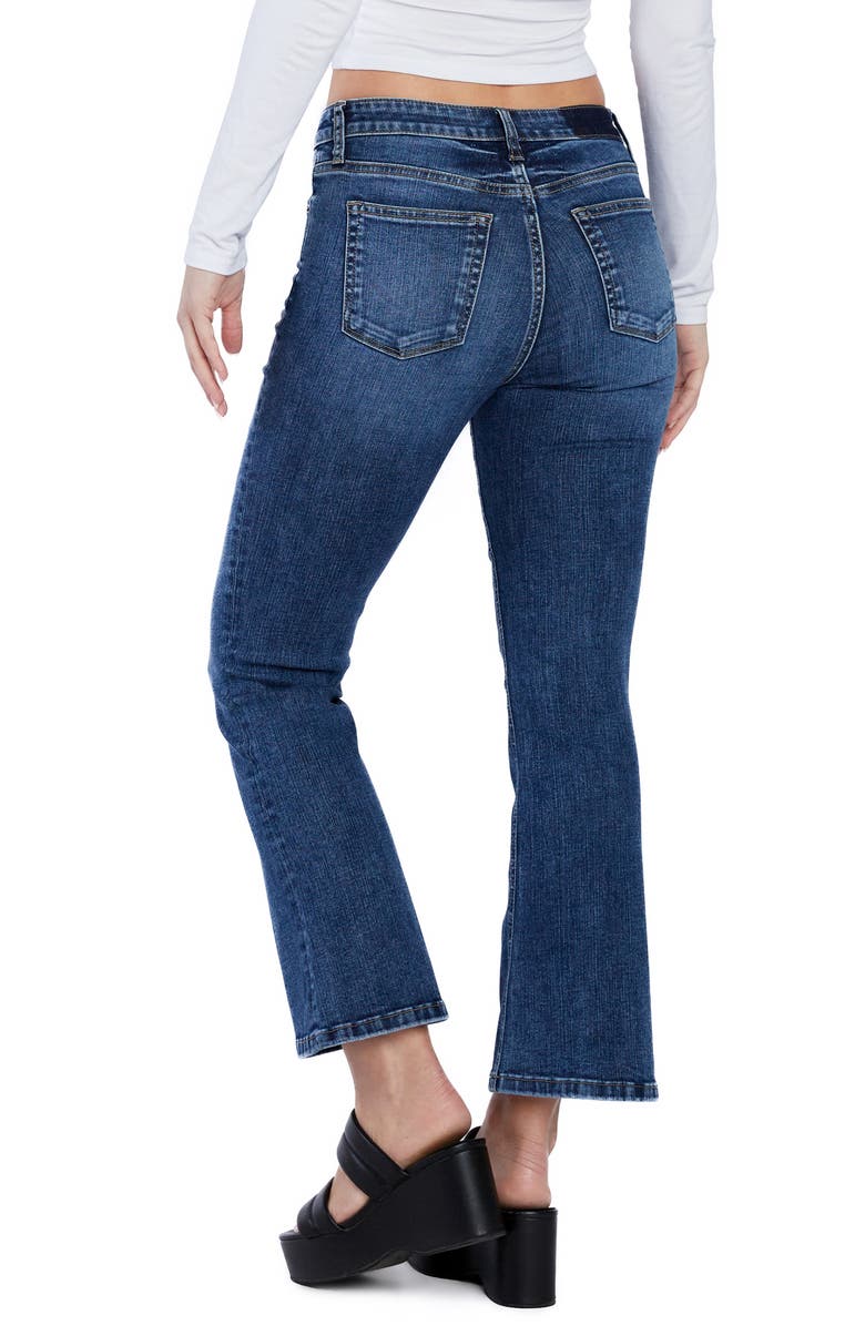 HINT OF BLU High Waist Ankle Flare Jeans, Alternate, color, Main Character Blue