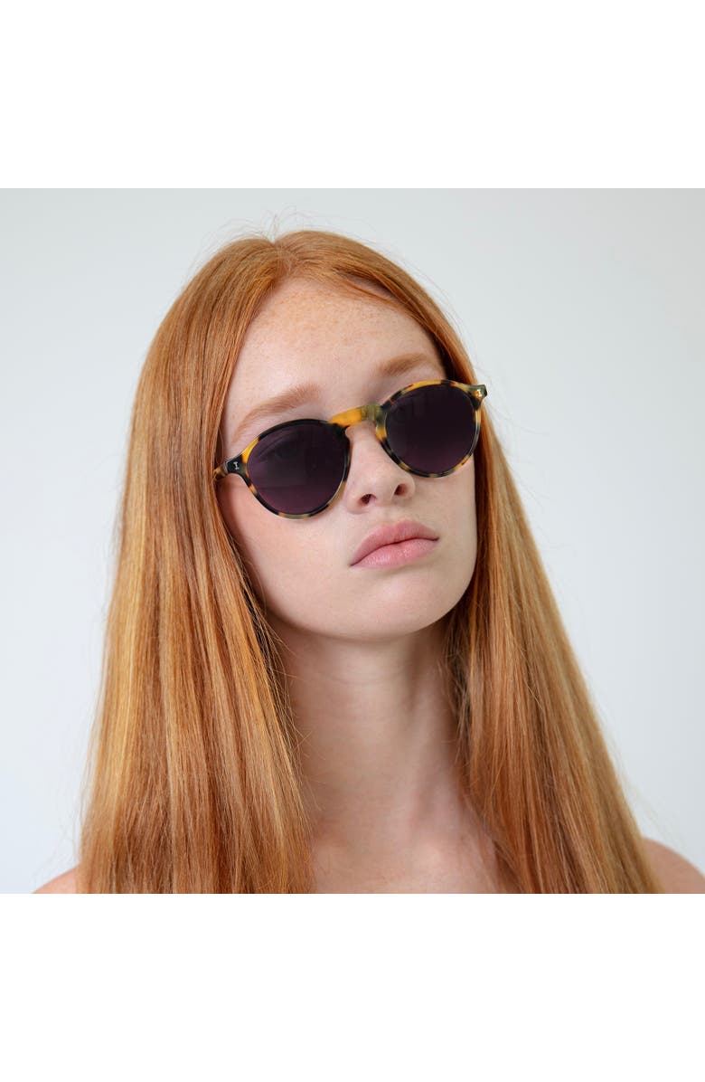 Illesteva Capri Sunglasses, Alternate, color, Mercury / Grey