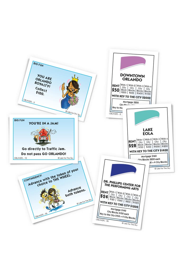 Orlando Opoly Board Game, Alternate, color, Multicolored