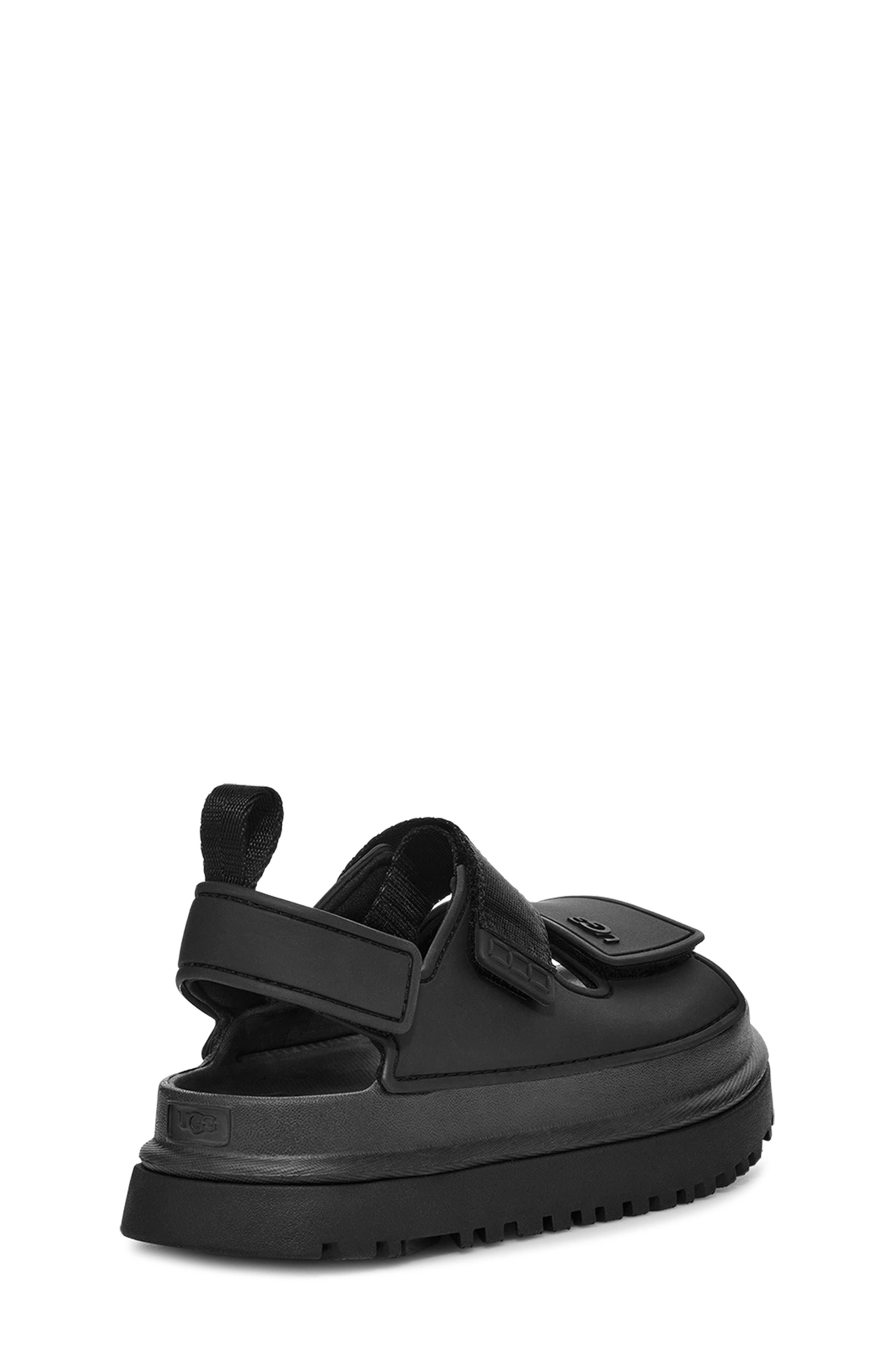 UGG<sup>®</sup> Kids' Goldenglow Water Friendly Slingback Sandal, Alternate, color, Black