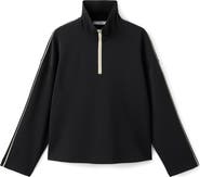 MANGO Half Zip Sweatshirt