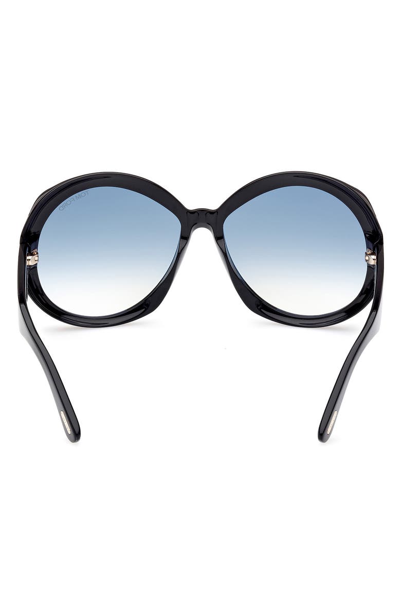 TOM FORD Annabelle 62mm Gradient Oversize Round Sunglasses, Alternate, color,