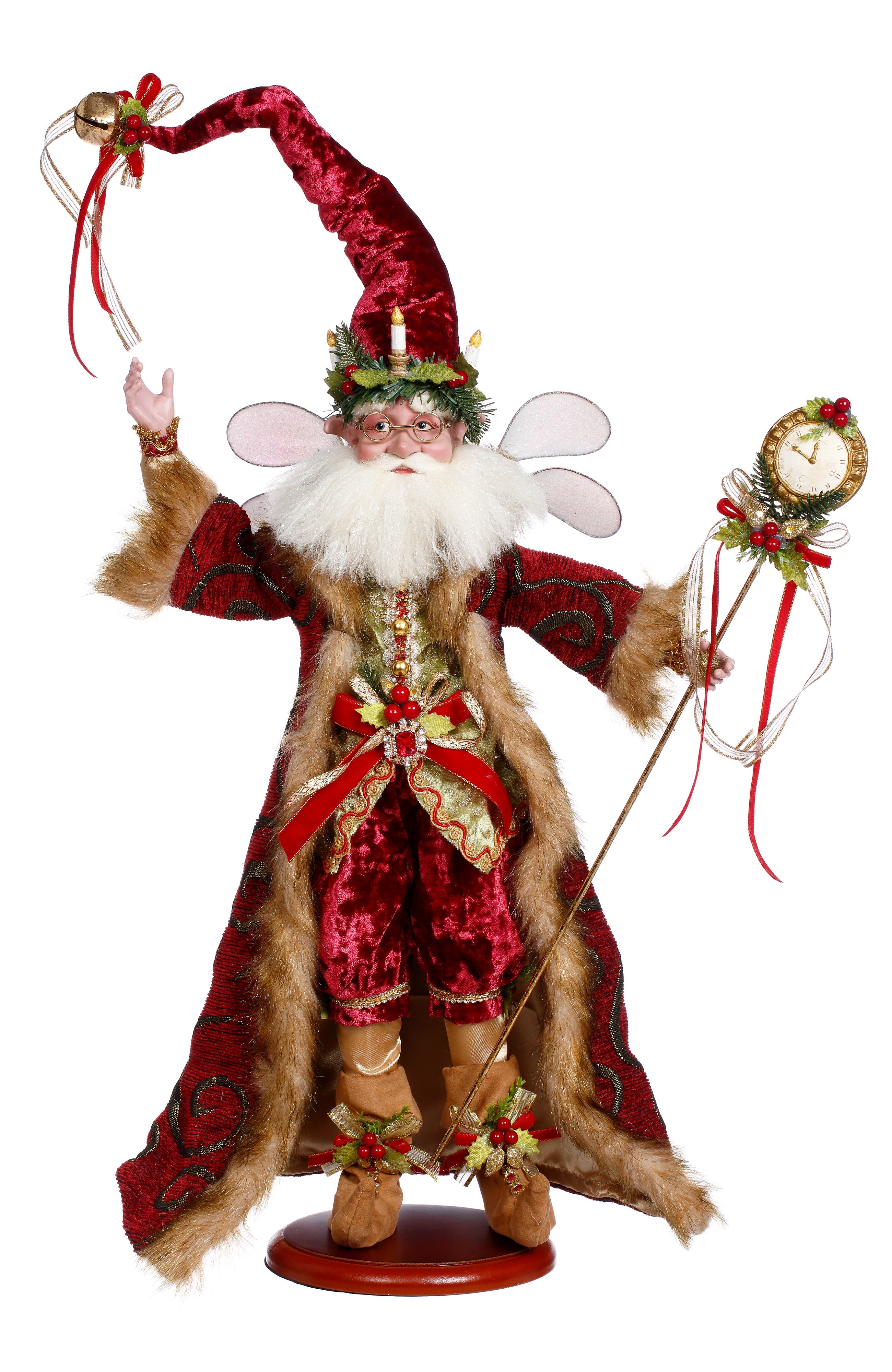 Mark Roberts Father Christmas Fairy On Base In Red