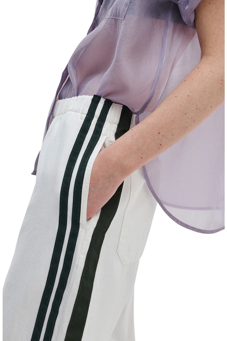 Featherweight Logan Pull-On Wide Leg Track Pants, Alternate, color, WHITESPORT