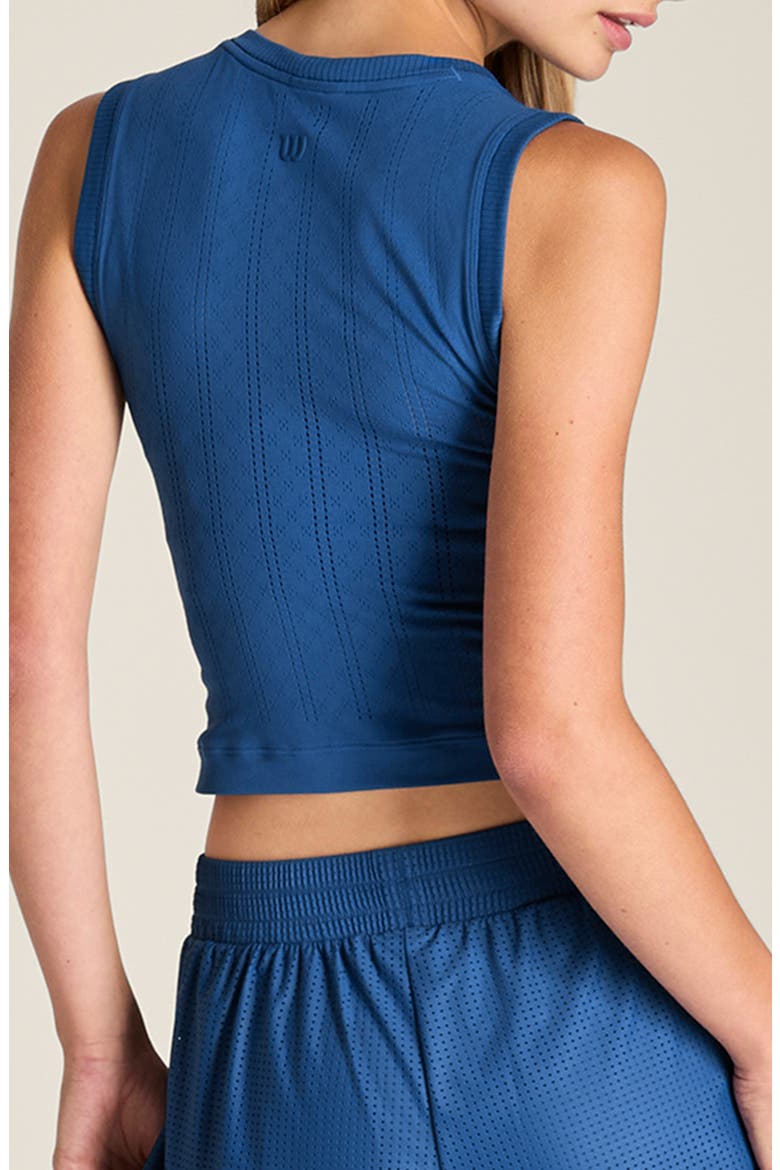 Pro Seamless Pointelle Performance Tank, Alternate, color, ATLANTIC