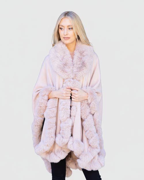 Le Fafo Julia Poncho Cape In Pink