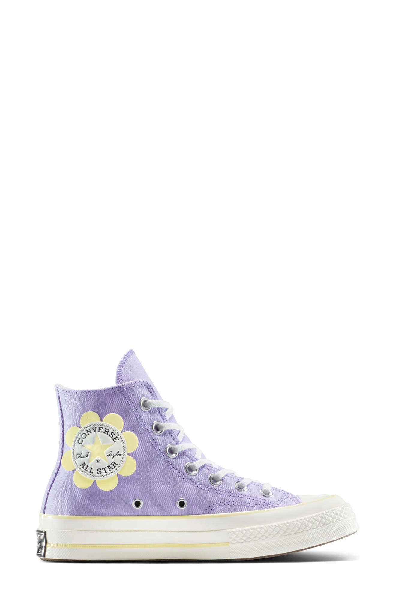 Converse Chuck 70 Canvas High Top Sneaker, Alternate, color, Violet Heat/ Egret