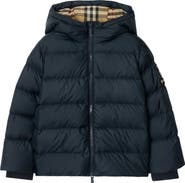 Burberry Nylon Hooded Puffer Coat