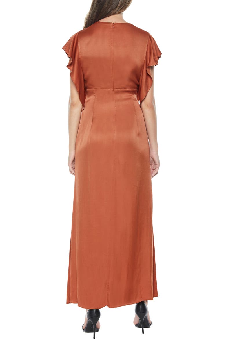 Button Up Maxi Dress, Alternate, color, RUST