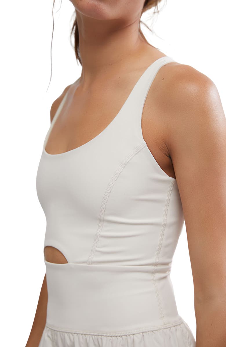 FP Movement by Free People FP Movement Righteous Runsie Romper, Alternate, color, Stone