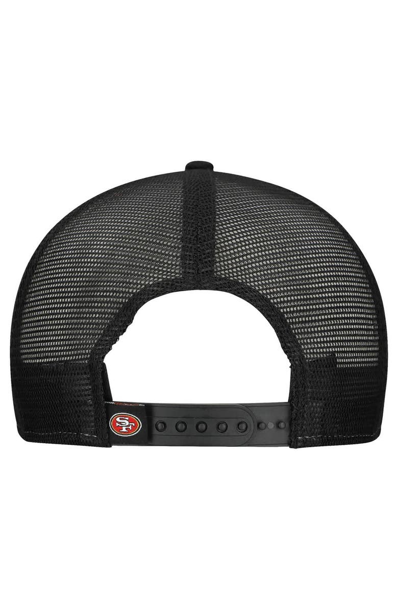 New Era Men's New Era Scarlet/Black San Francisco 49ers Outdoor Split Panel 9FIFTY Snapback Hat, Alternate, color, Scarlet