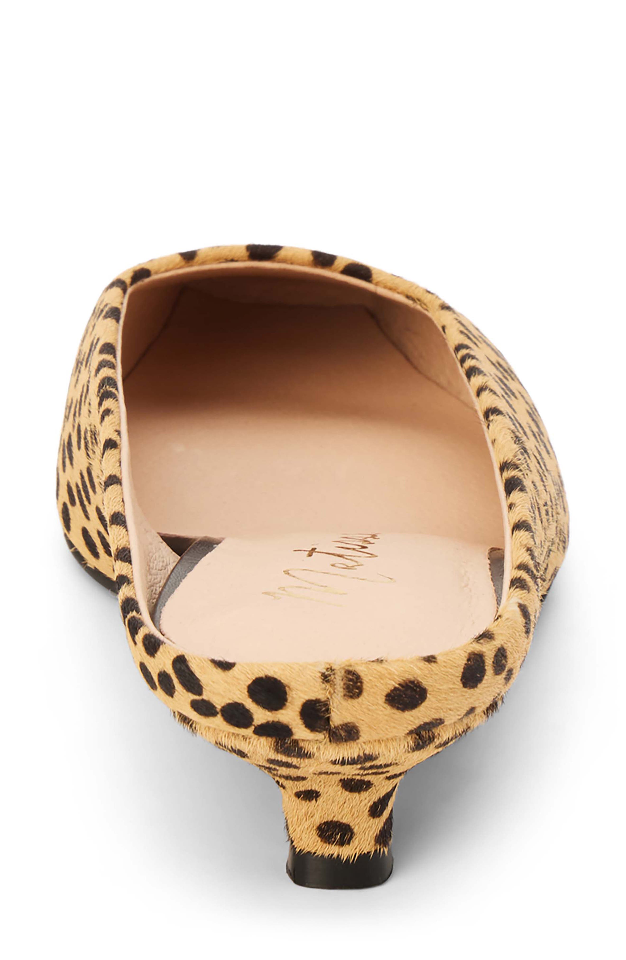 Classy Kitten Heel Mule, Alternate, color, CHEETAH