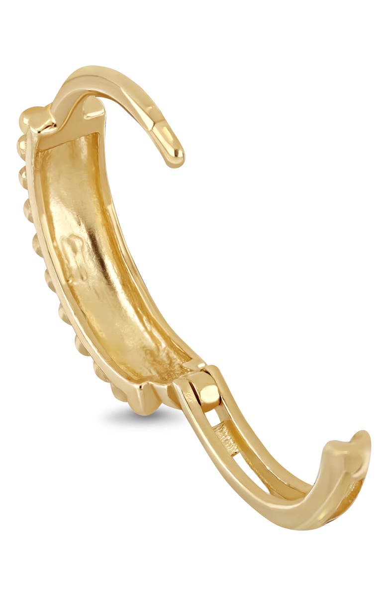 Bony Levy 14K Yellow Gold Textured Hoop Earrings, Alternate, color, 14K Yellow Gold