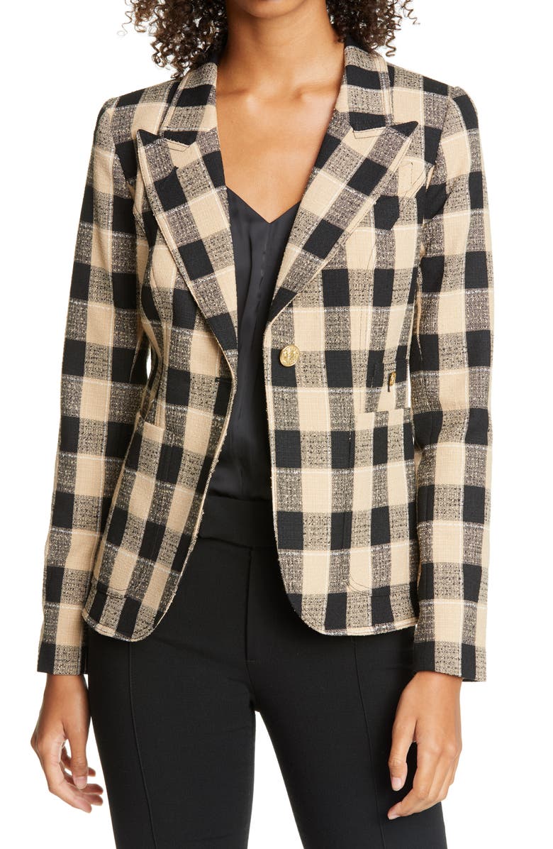 Smythe Duchess Plaid Cutaway Blazer, Main, color, 