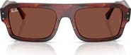 Ray-Ban 56mm Rectangular Sunglasses