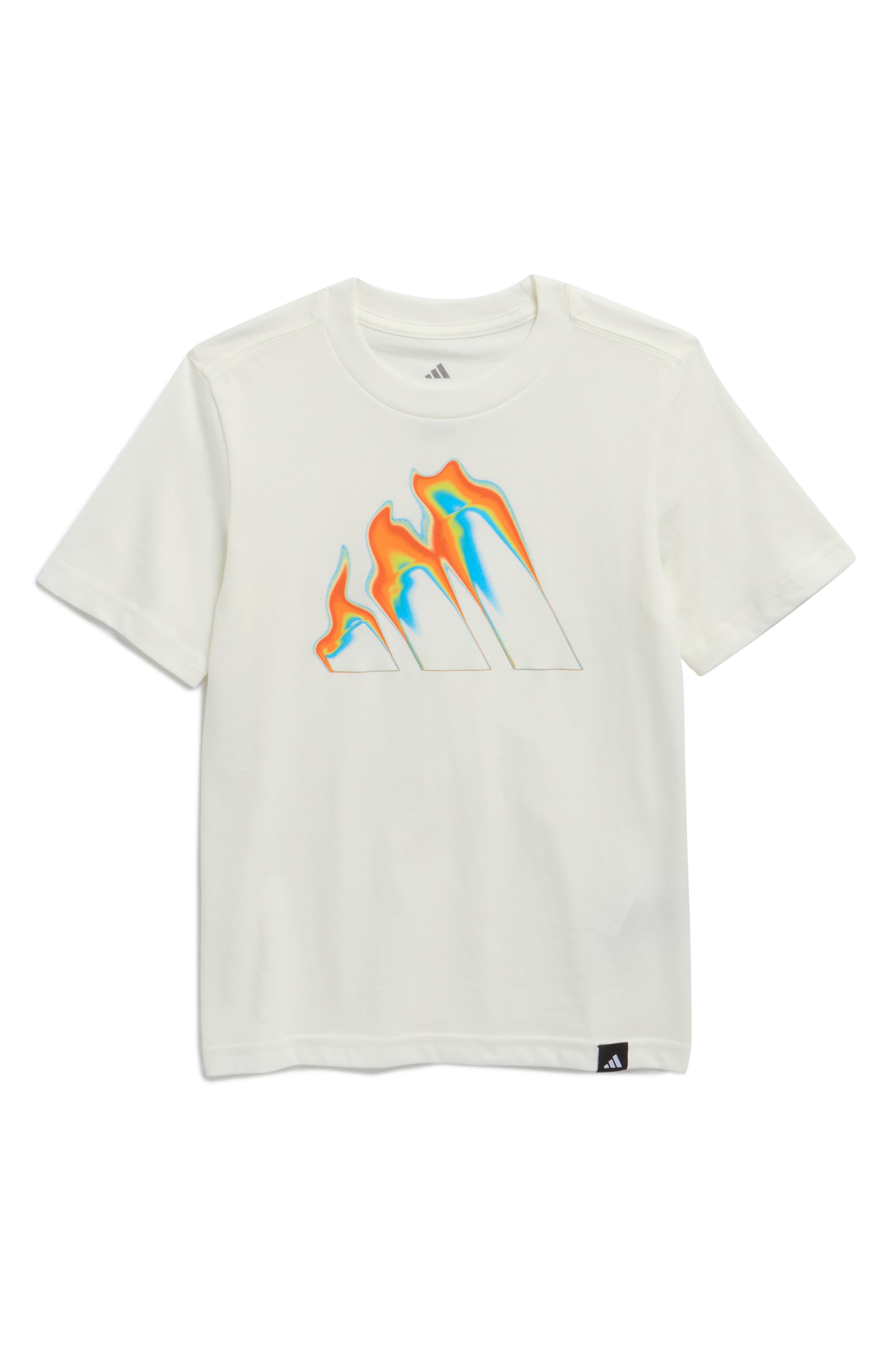 adidas Kids' Flame Logo Jersey Graphic T-Shirt