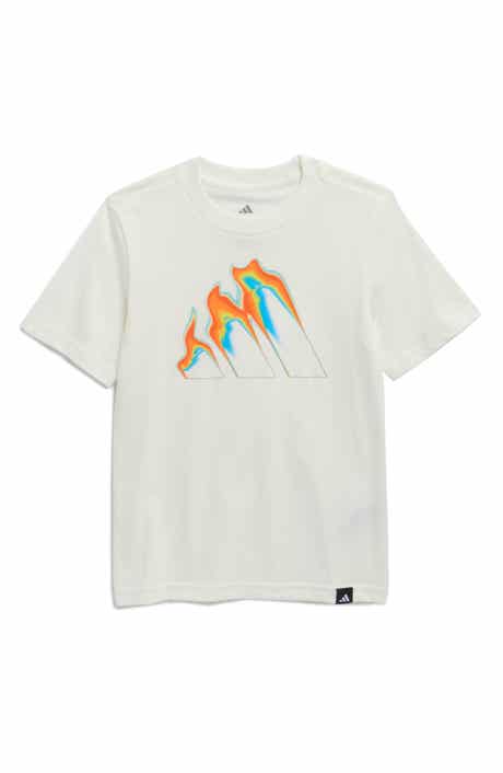 adidas Kids' Flame Logo Jersey Graphic T-Shirt