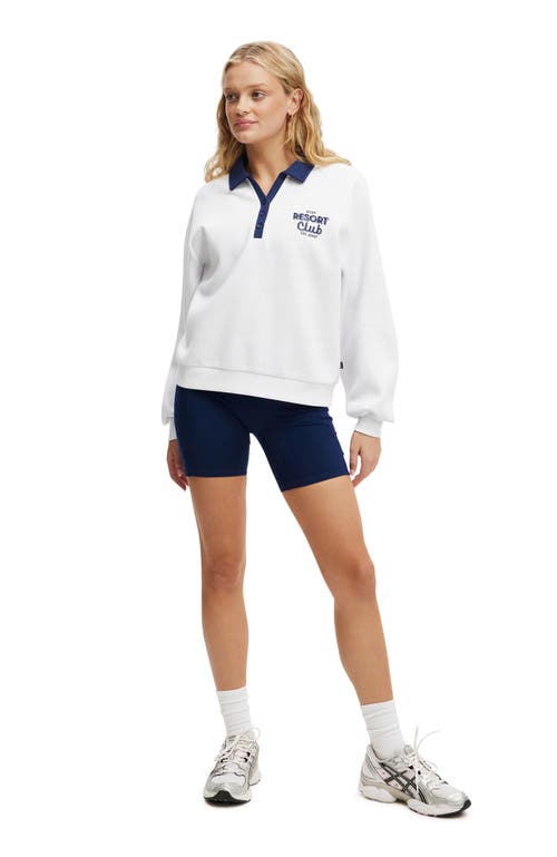 COTTON ON BODY ACTIVE PLUSH GRAPHIC POLO 
