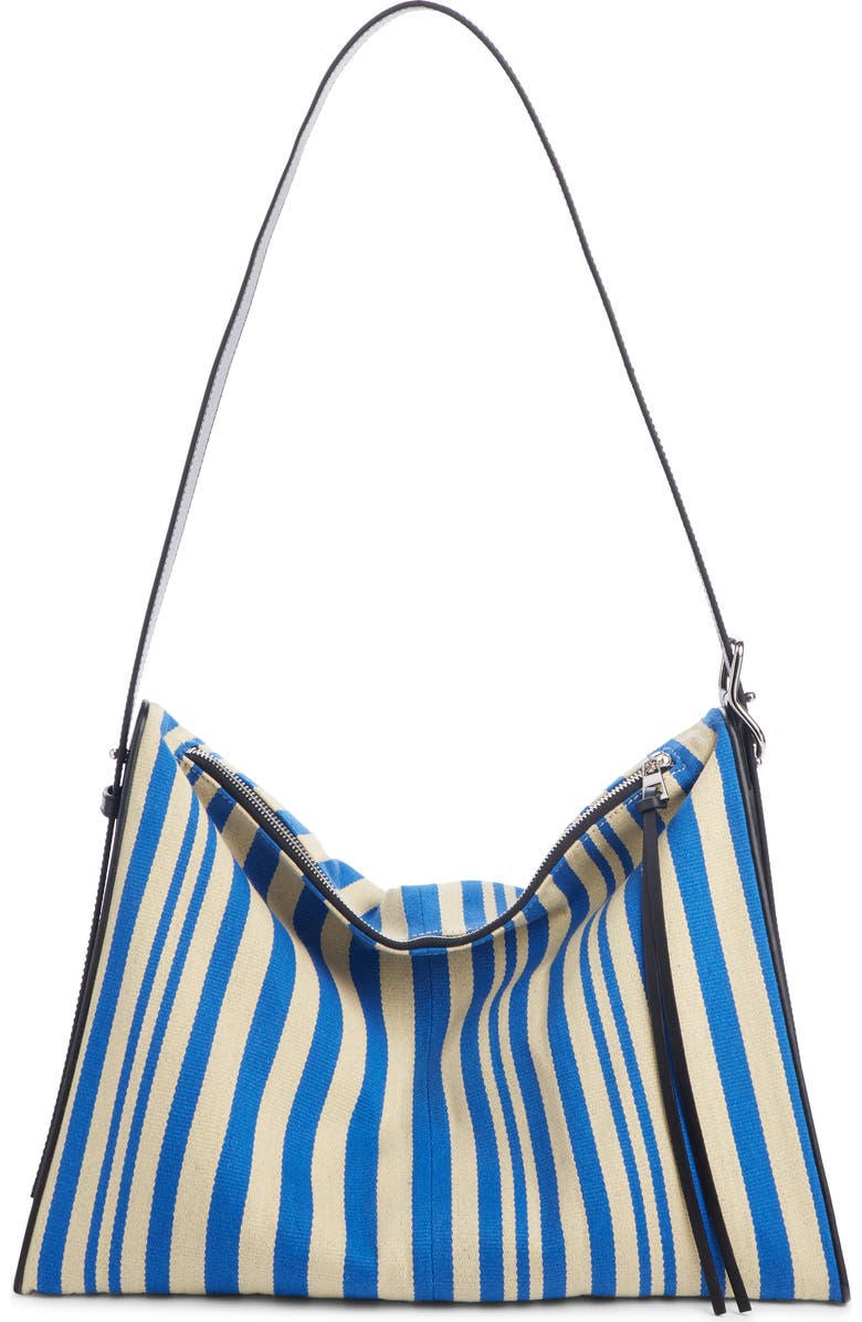 Loewe Berlingo Stripe Canvas Crossbody Bag, Alternate, color,