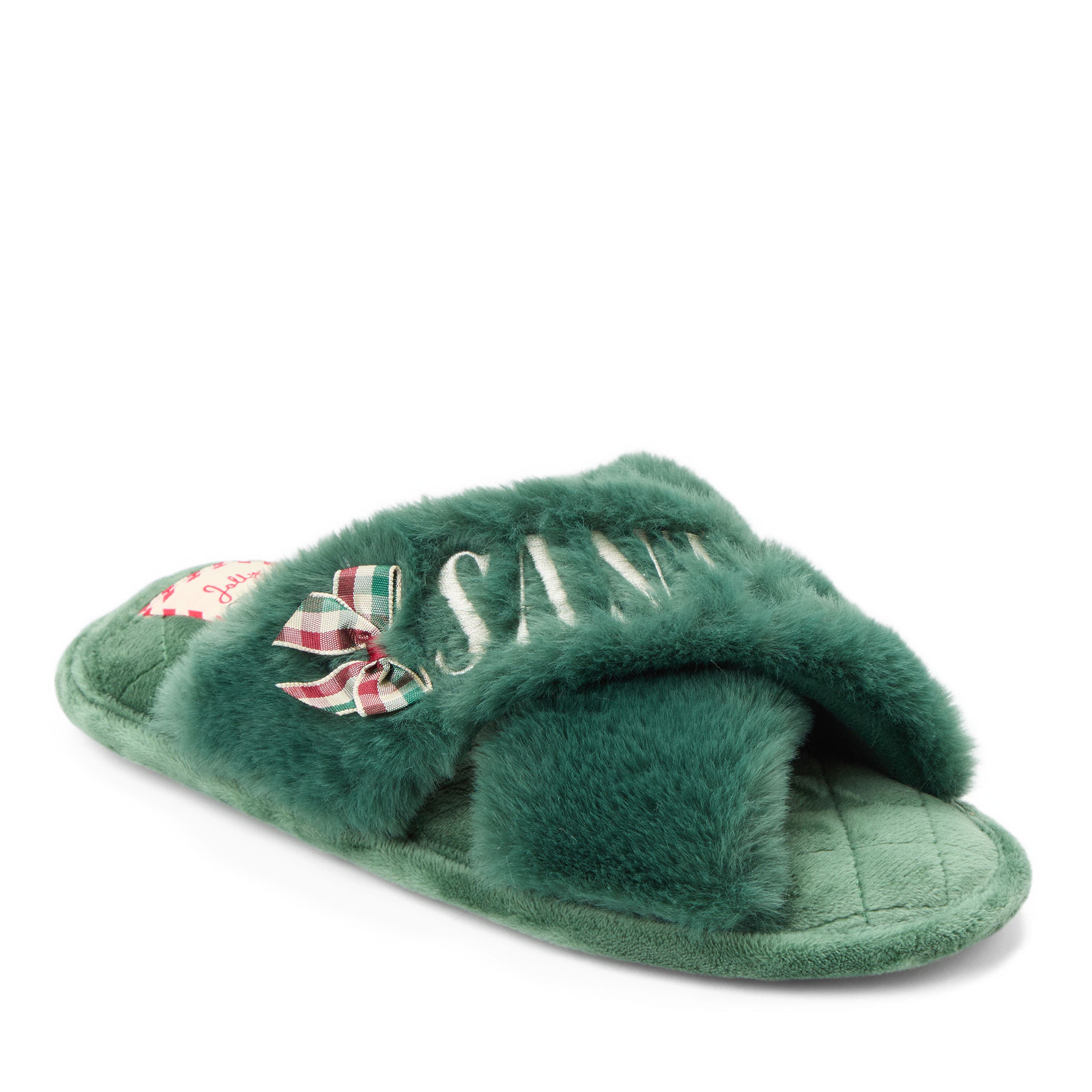 Mama Fur Slide Slippers, Main, color, SPRUCE