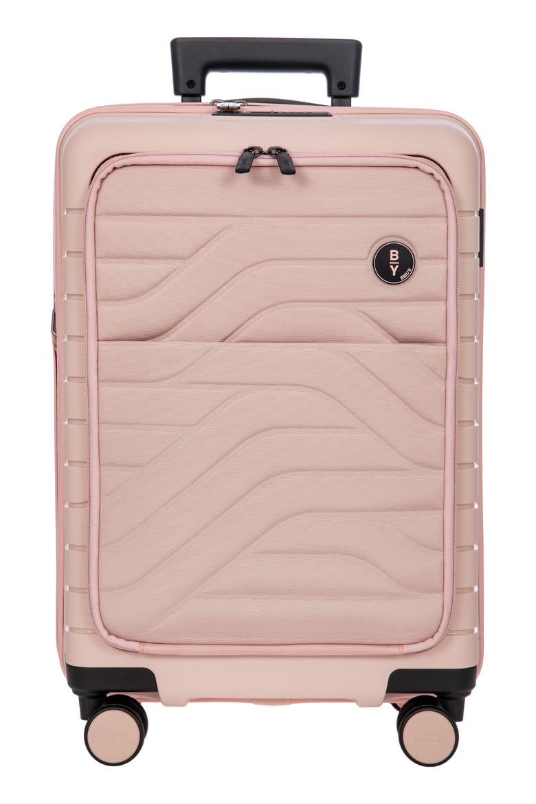 B|Y Ulisse 21 Expandable 21-Inch Spinner Carry-On, Main, color, PEARL PINK