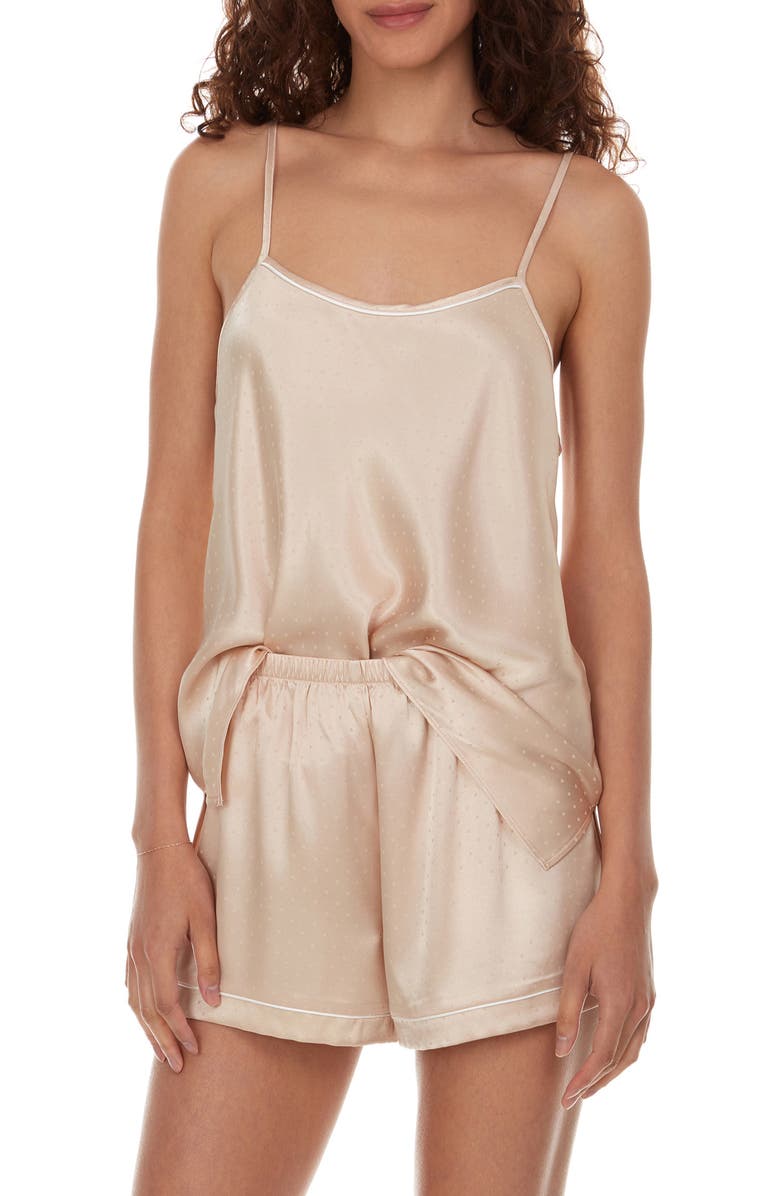 Flora Nikrooz Jamie Satin 3-Piece Pajama Set, Main, color,