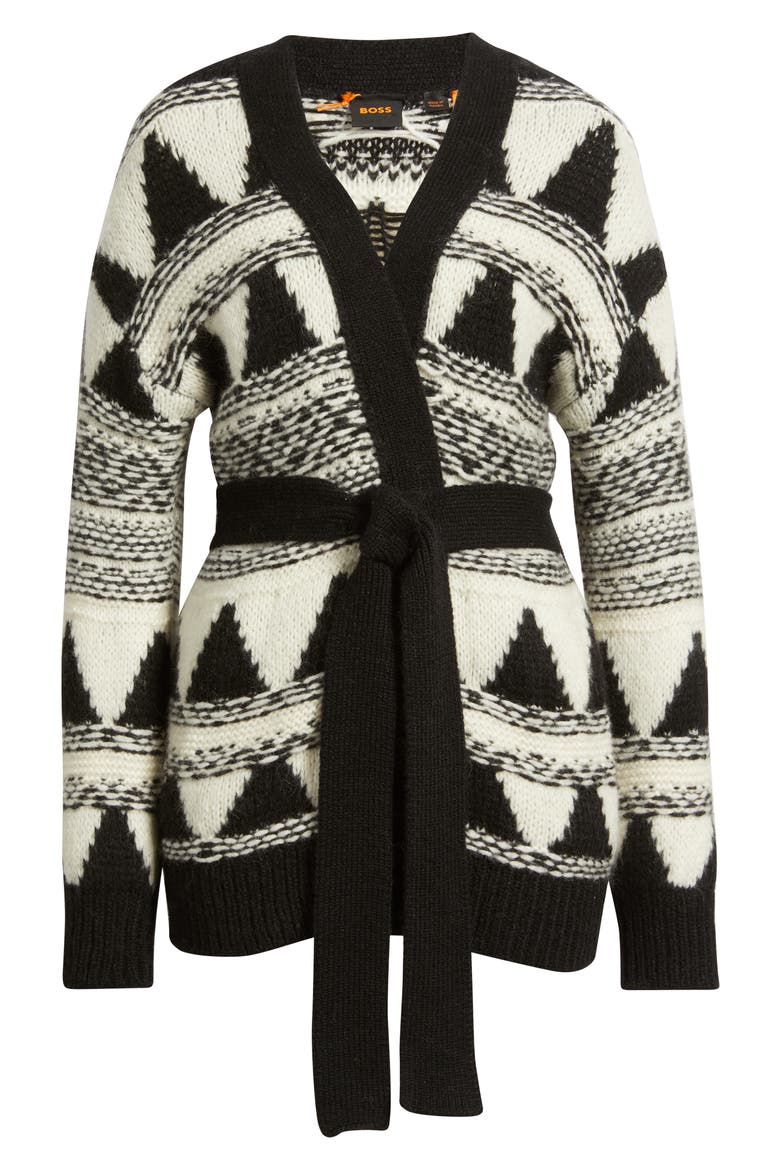 Fregolano Tie Front Longline Cardigan, Alternate, color, OPEN MISC