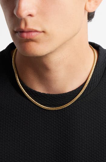 Waterproof Wheat Chain Necklace