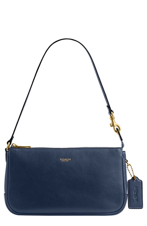 Plaza Natural Grain Leather Shoulder Bag