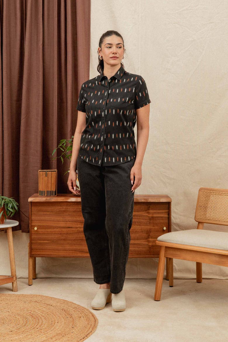 Lana Shirt, Alternate, color, Dotted Horizon