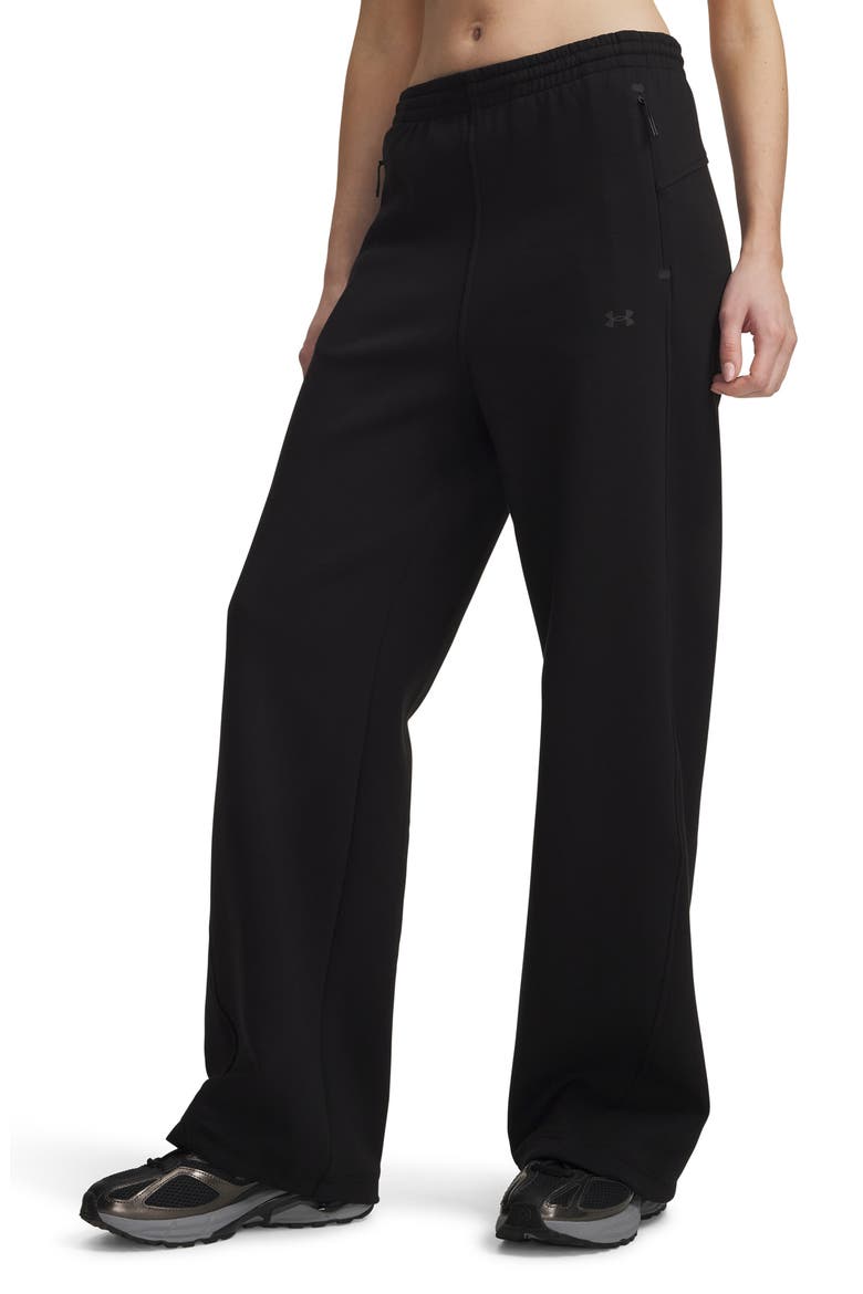 Unstoppable Performance Fleece Wide Leg Pants, Main, color, 008 ULTIMATE BLACK