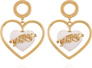 True Religion Heart statement earring