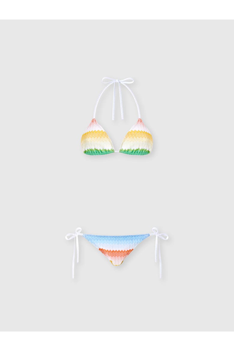 Triangle Bikini With Dégradé Zig Zag Motif, Main, color, Multicoloured