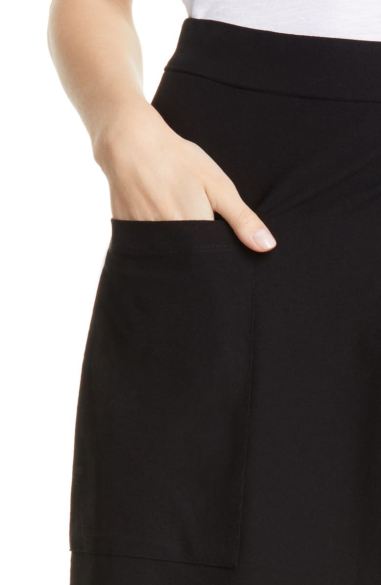 Eileen Fisher Faux Wrap Wide-Leg Crop Pants, Alternate, color,