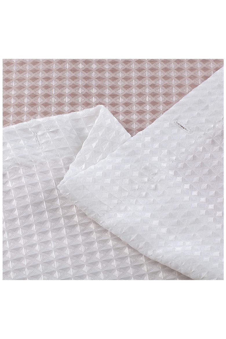 Shades Ombré Waffle Texture Shower Curtain, Alternate, color, BLUSH