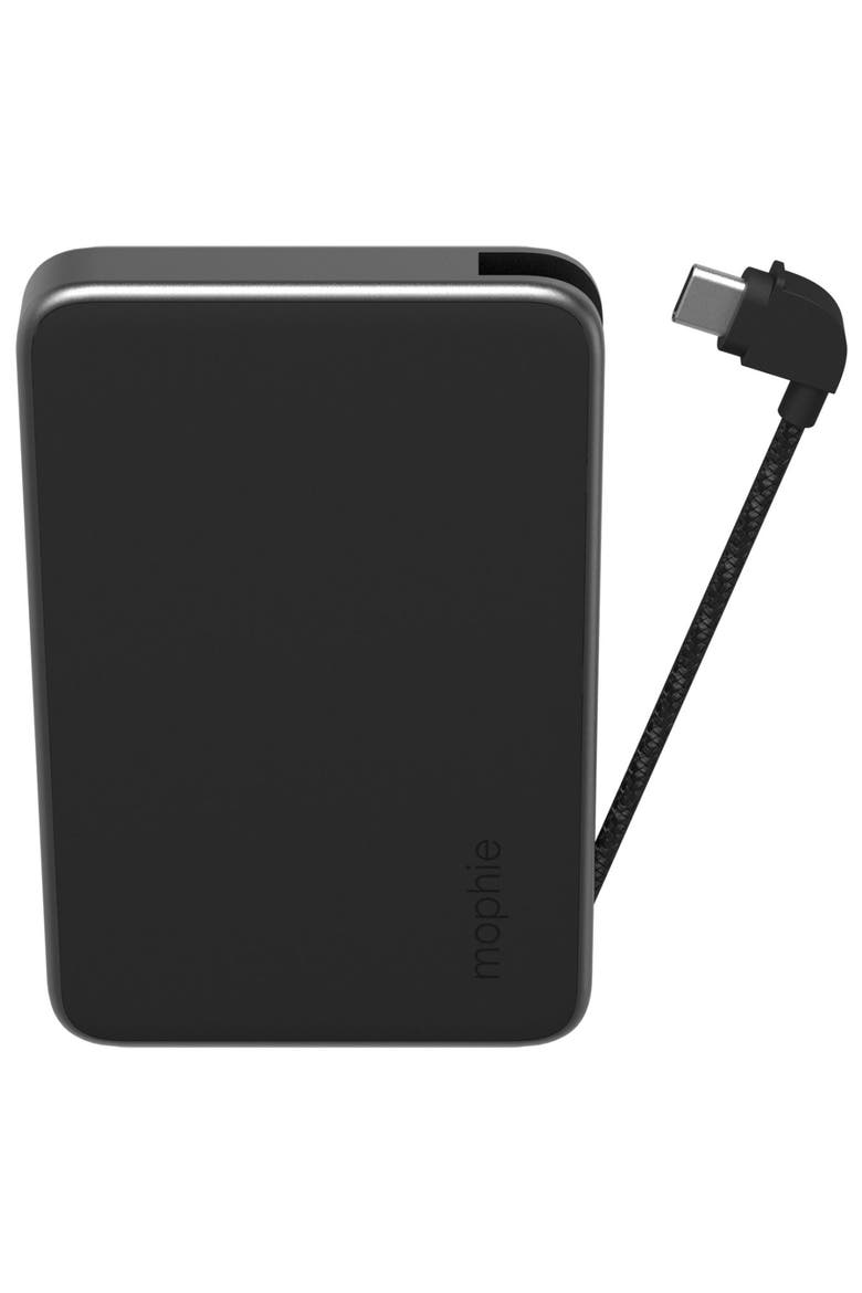 Powerstation Plus Mini (2024) 5,000 mAh Power Bank with Integrated Cable, Main, color, Black