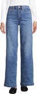Lands' End High Rise Wide Leg Denim Jeans