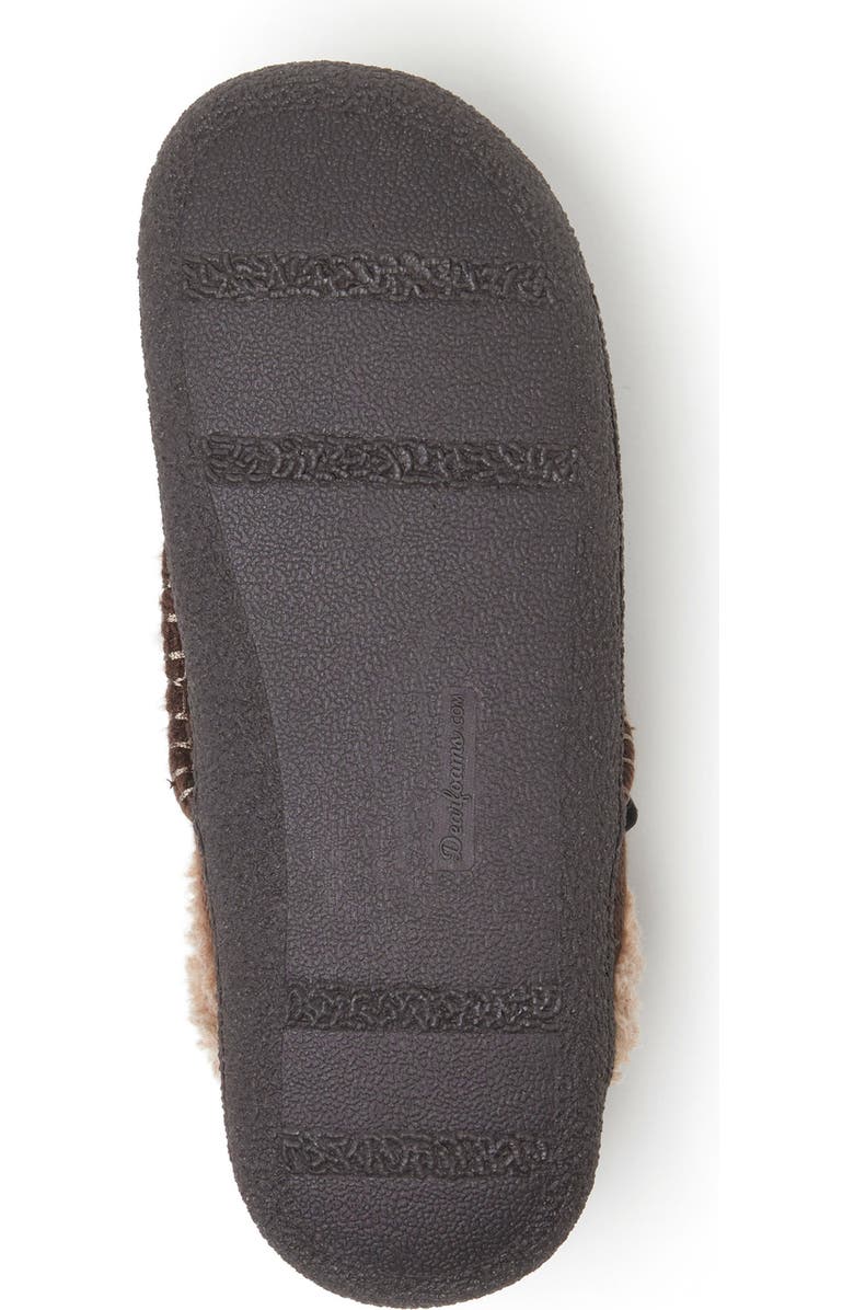 DEARFOAMS Matthew Faux Shearling Scuff Slipper, Alternate, color, Coffee