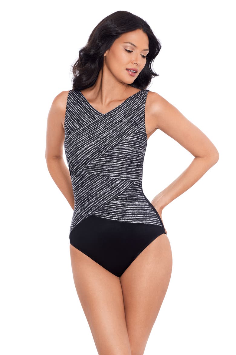 Selenite Brio Underwire One-Piece Swimsuit, Alternate, color, BLW