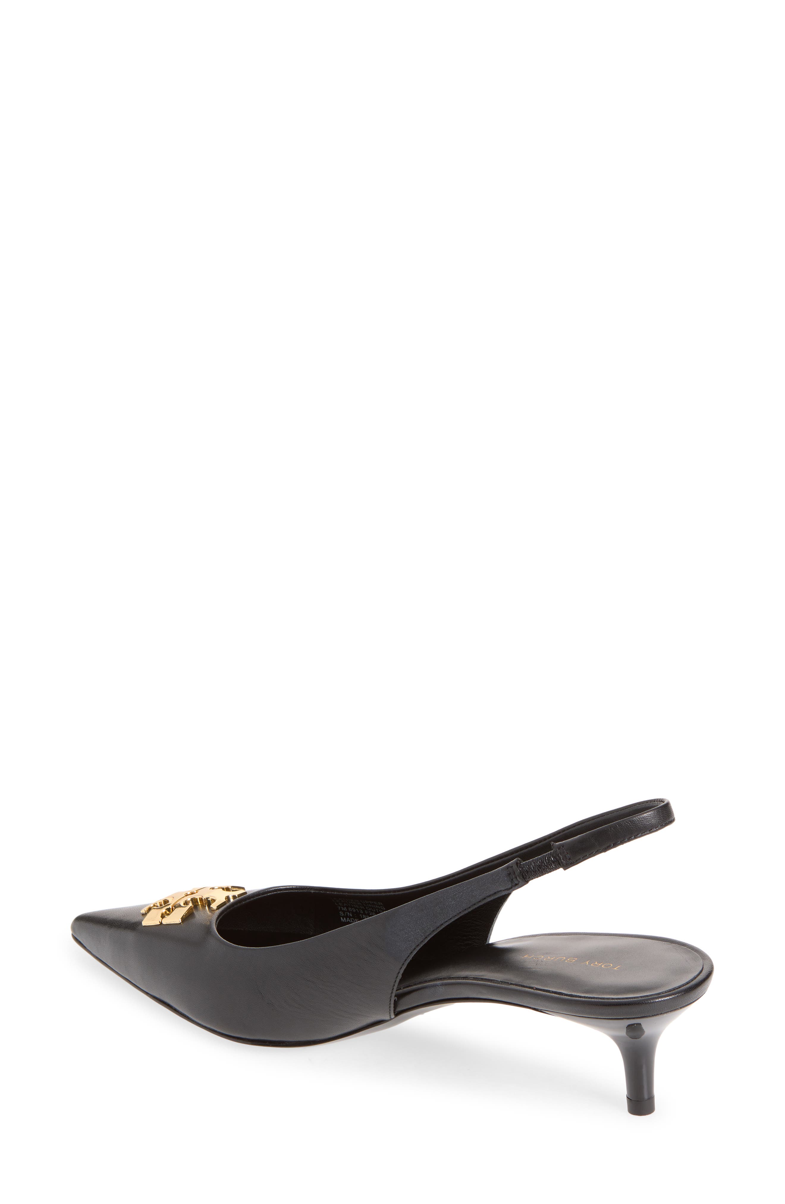 Charlie Slingback Pump, Alternate, color, PERFECT BLACK / GOLD