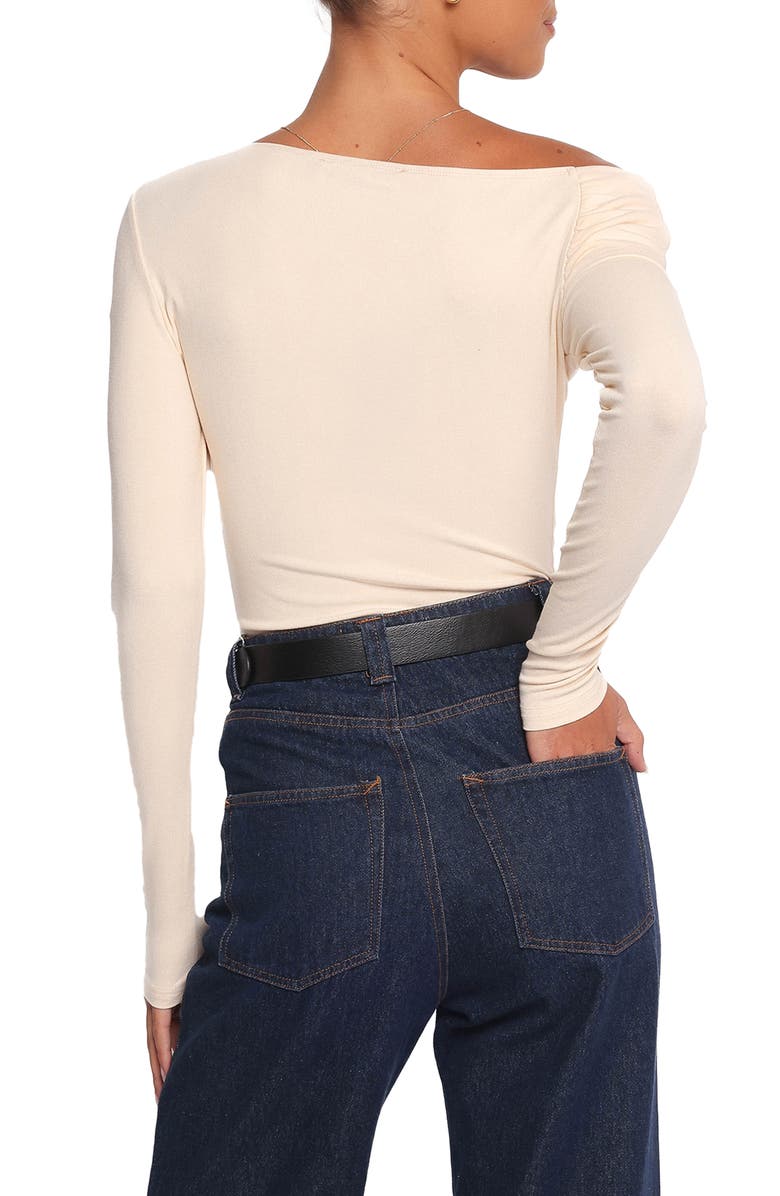 Petal & Pup Liah One-Shoulder Top, Alternate, color, Cream