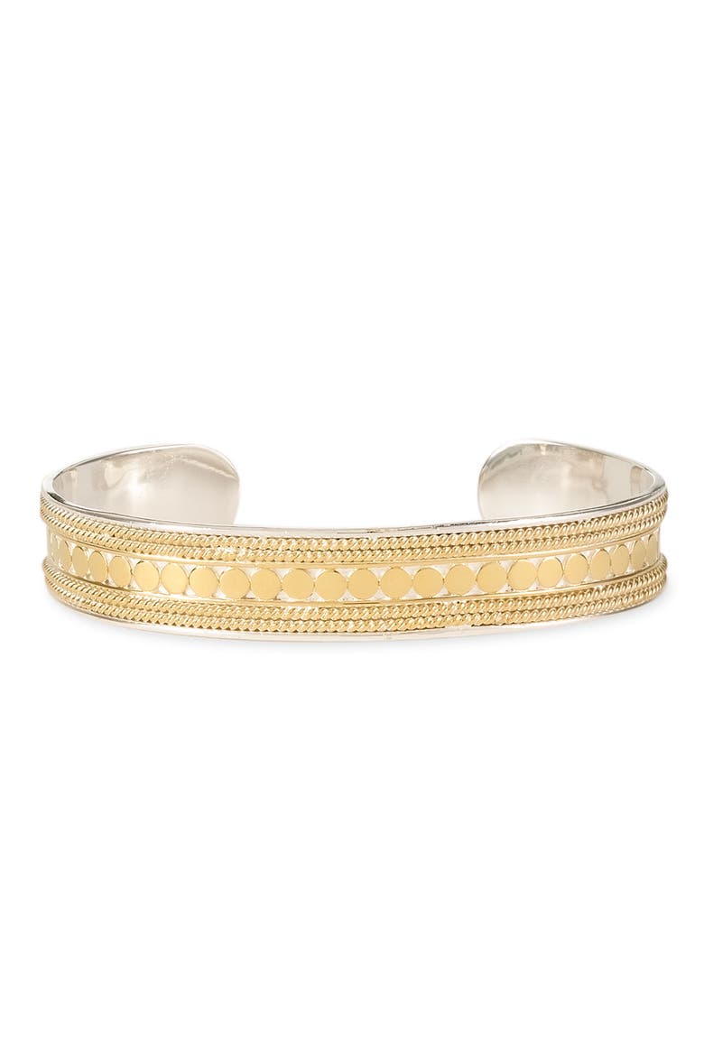 'Gili' Skinny Cuff Bracelet, Main, color, GOLD / SILVER
