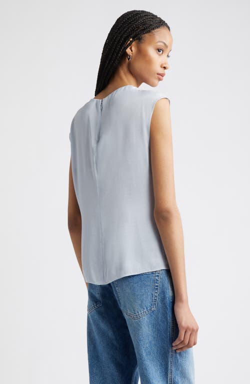 Nordstrom Twist Front Satin Top In Blue